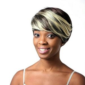 ombre blonde wig perruque synthetic women wigs