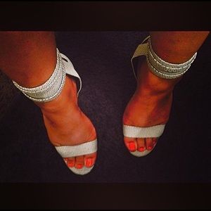 Just Fab ankle strap sandals