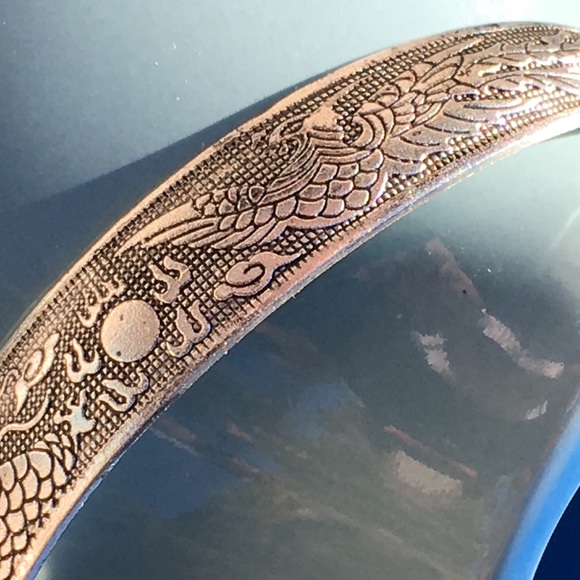 Shiny Phoenix cuff bracelet - Picture 4 of 4