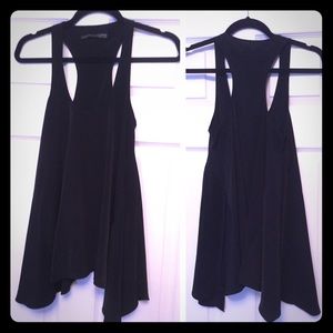 ALL SAINTS black racer back swing tank Sz 2 ALL SAINTS black racer back swing tank Sz 2