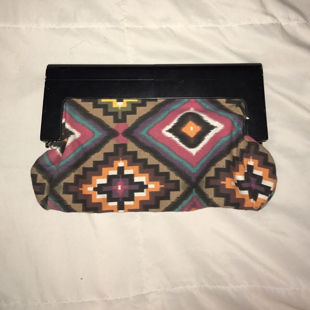 Call IT Spring Hand Clutch Bag with Aztec Print