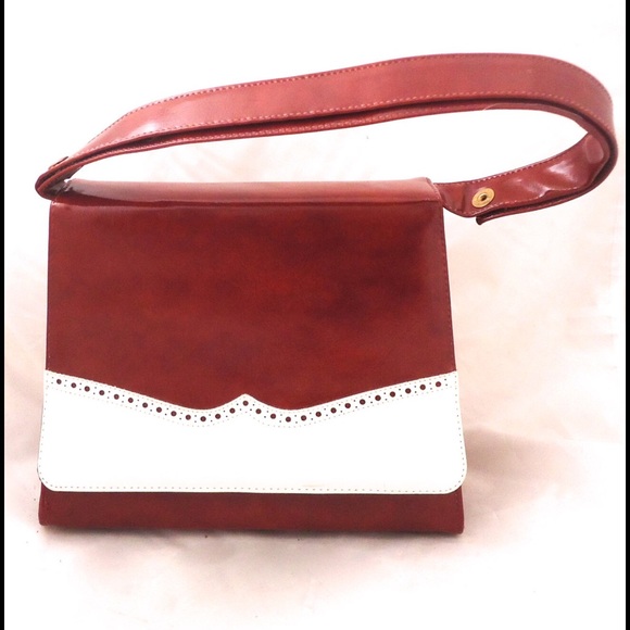 SOLDVintage 60s Mod Shoes Mary Janes Purse Handbag - Picture 5 of 5