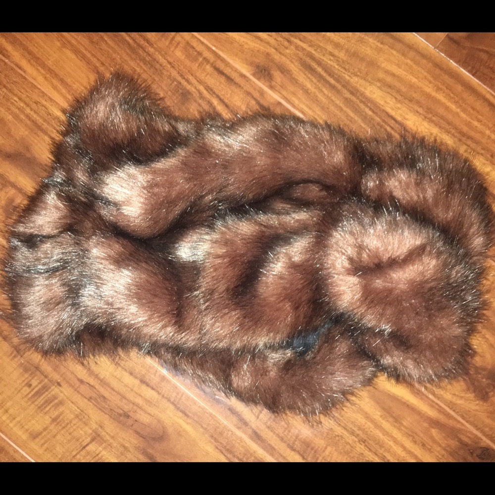 Steve Madden Faux Fur Cowl Neck Infinity Scarf