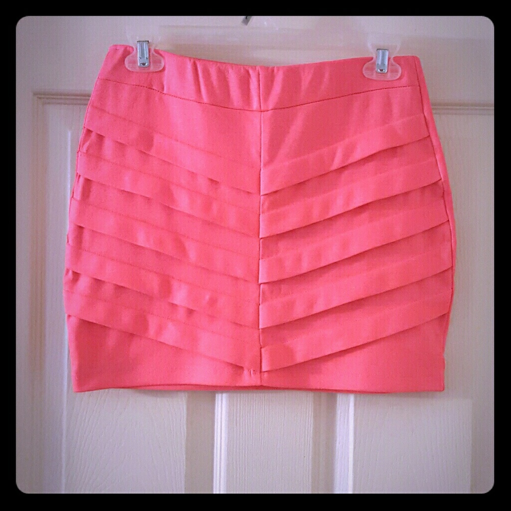 Bright Pink Bodycon Skirt