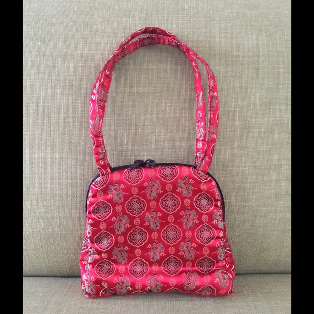 Striking Silk Tapestry Purse