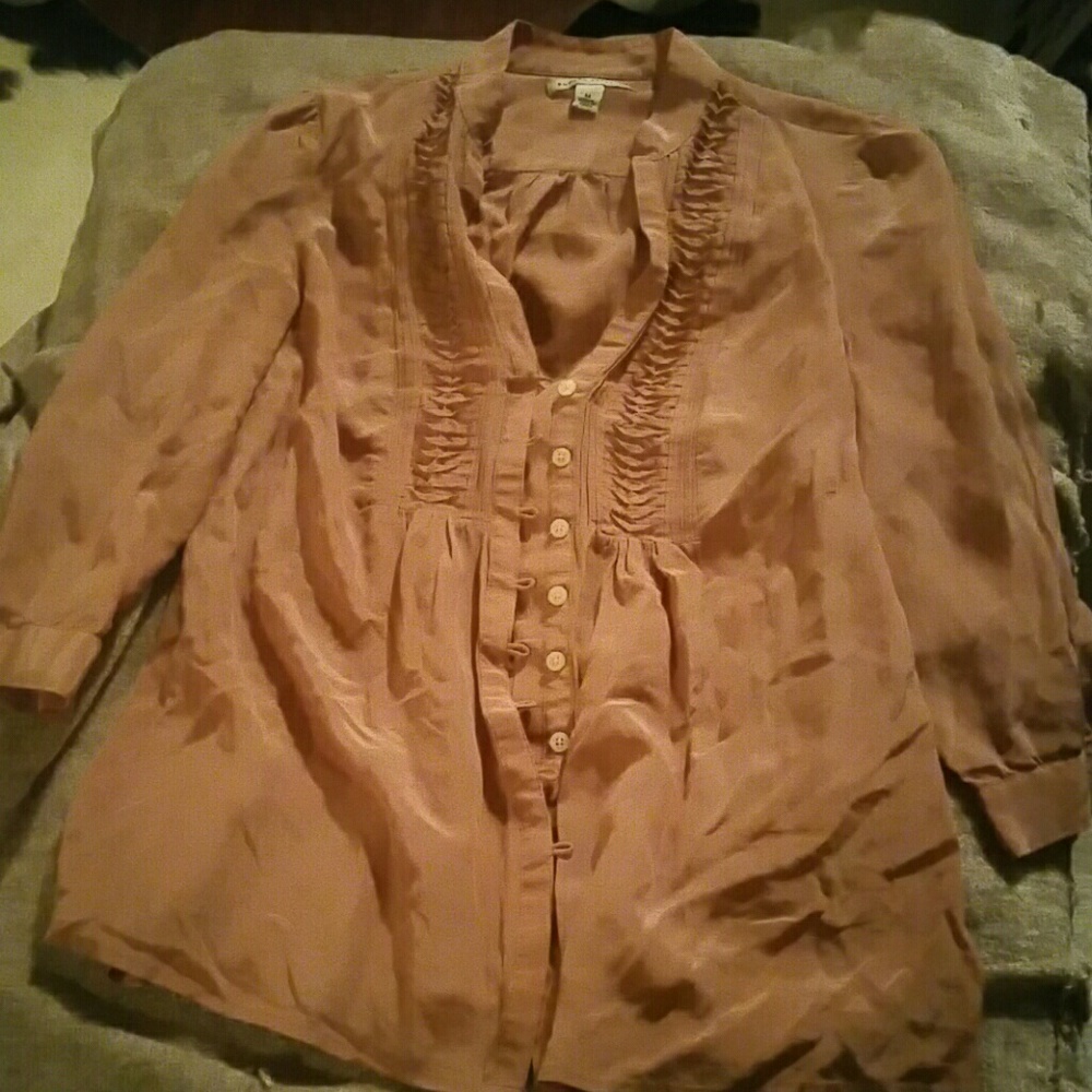 Nude color blouse