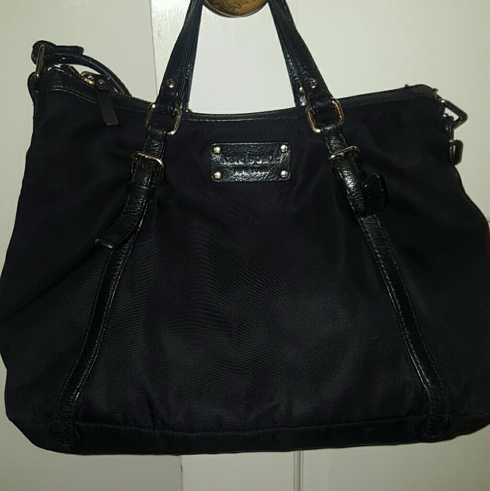 Kate Spade Black Nylon "Opus" Handbag