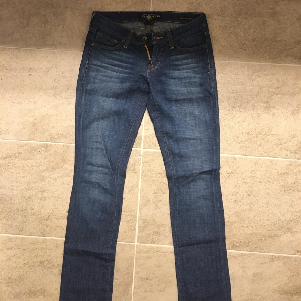 Lucky Brand jeans, Charlie Straight, Size 00/24