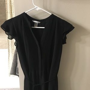 H&M belted black dress, size 4