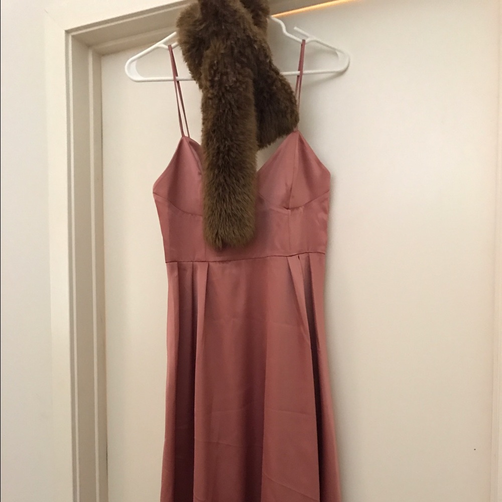 Mauve spaghetti strap dress. Never been worn.
