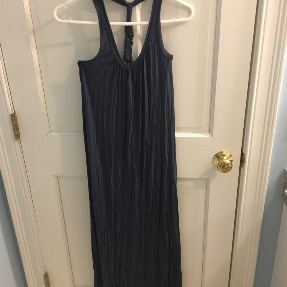 Small dark teal/ blue maxi cotton