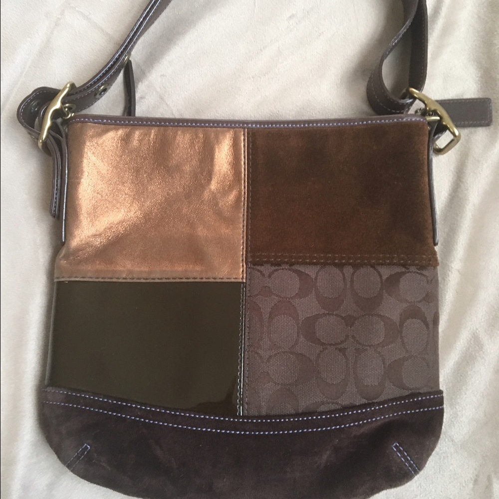 Coach Authentic Patchwork Shoulder Bag - image 1