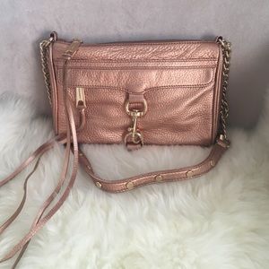 Rebecca Minkoff mini Mac in Rose gold