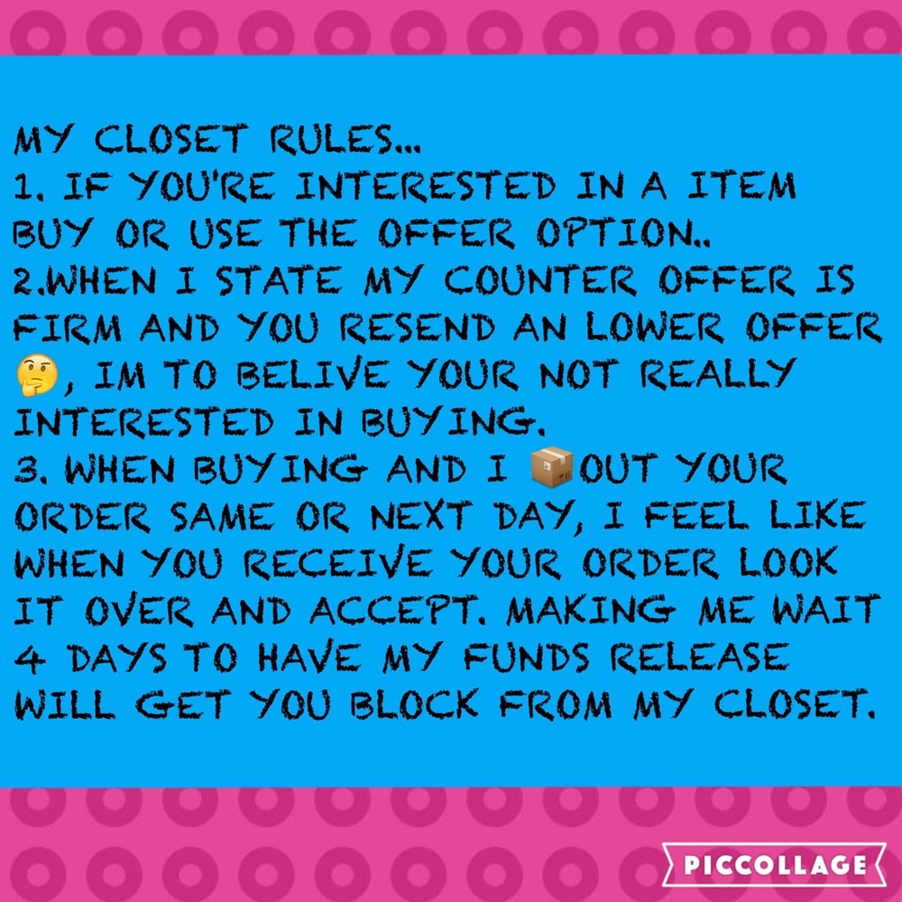MY CLOSET RULES....