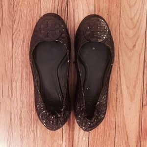 AUTHENTIC Snakeskin Tory Burch Flats