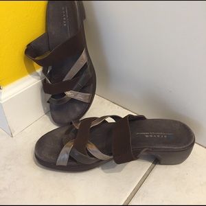 Comfortable low heeled sandals