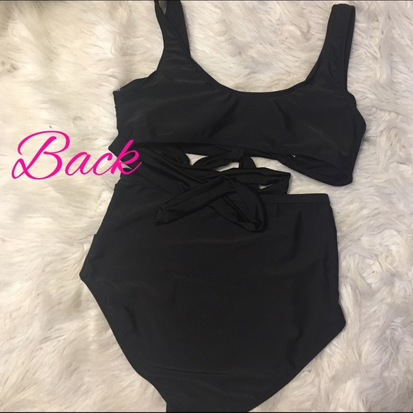 Halter high waist 2 piece bathing suit - Picture 4 of 4