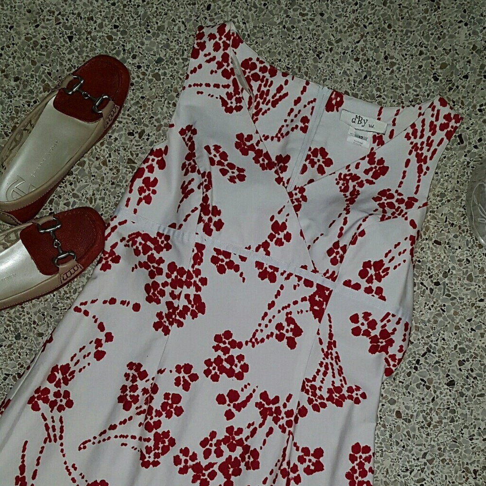 Red Flower Summer Dress