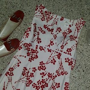 Red Flower Summer Dress