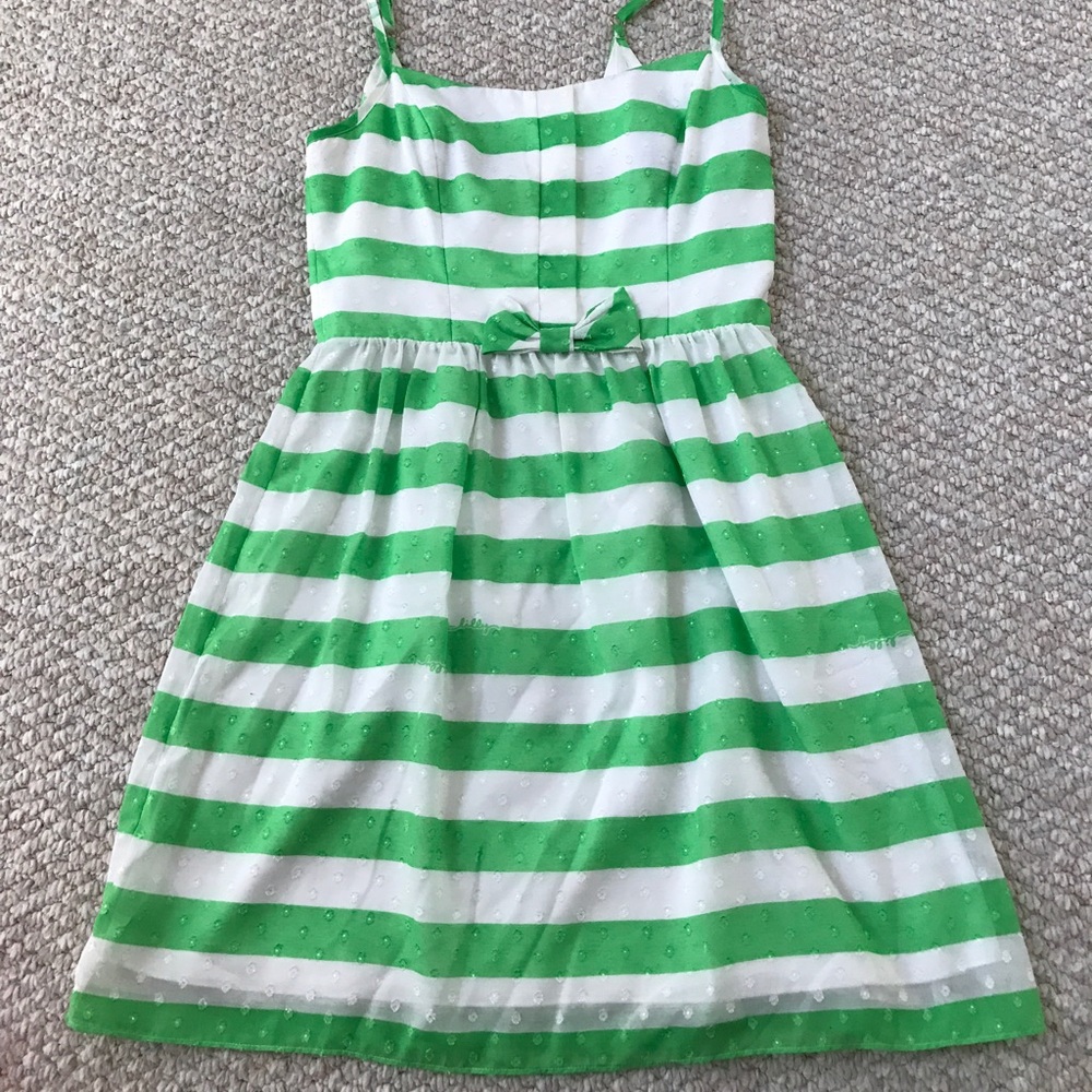 Lilly Pulitzer Green Striped Dress