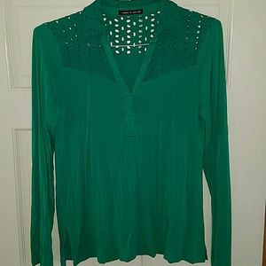 Cable & Gauge green top