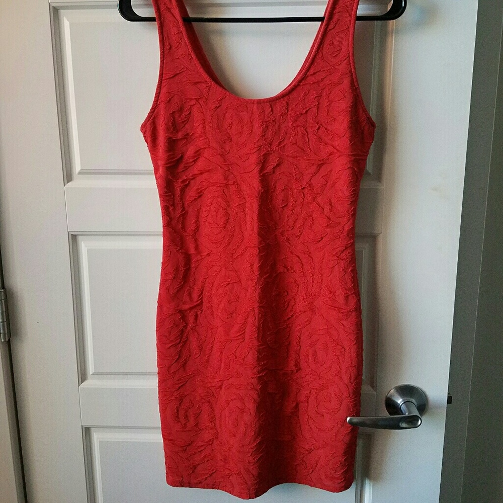 Coral summer dress