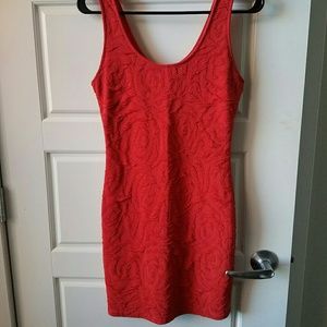 Coral summer dress