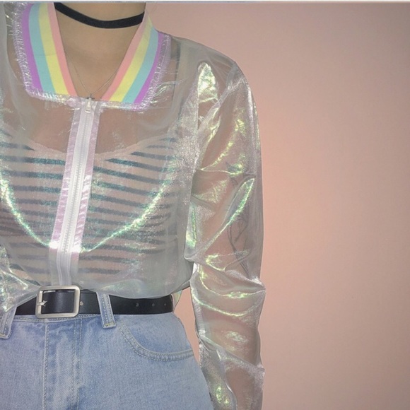 Iridescent bomber jacket - Picture 3 of 4