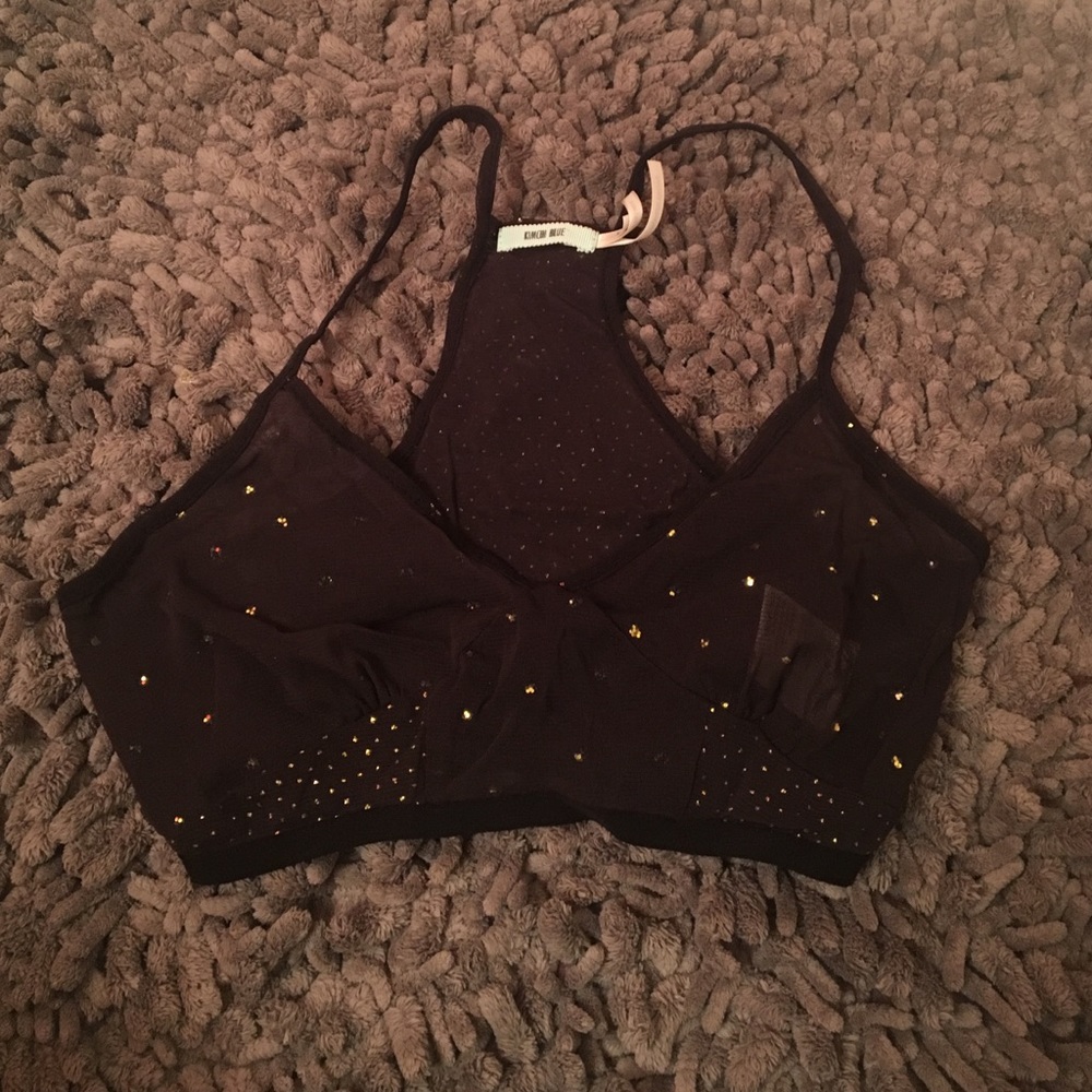 Urban outfitters sheer black bralette!!!
