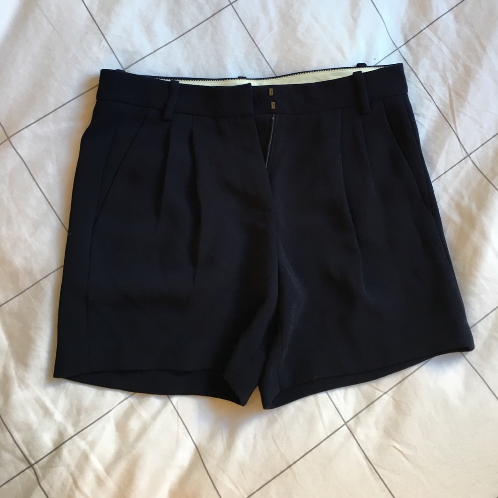 Navy blue high waisted J Crew shorts