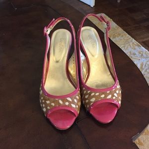 Animal print/pink sandal