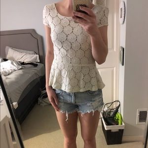 XHILARATION Peplum Top