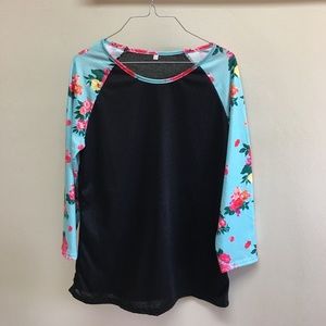 Floral solid shirt