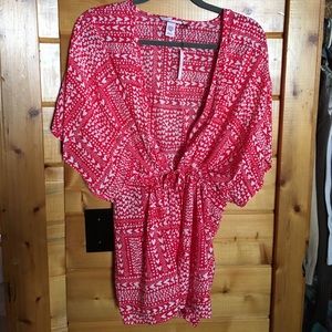 NWT Red heart VS kimono