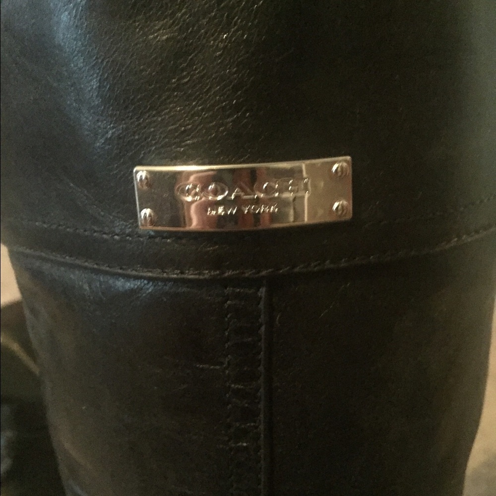 Coach (designer) Boots Size 7, black