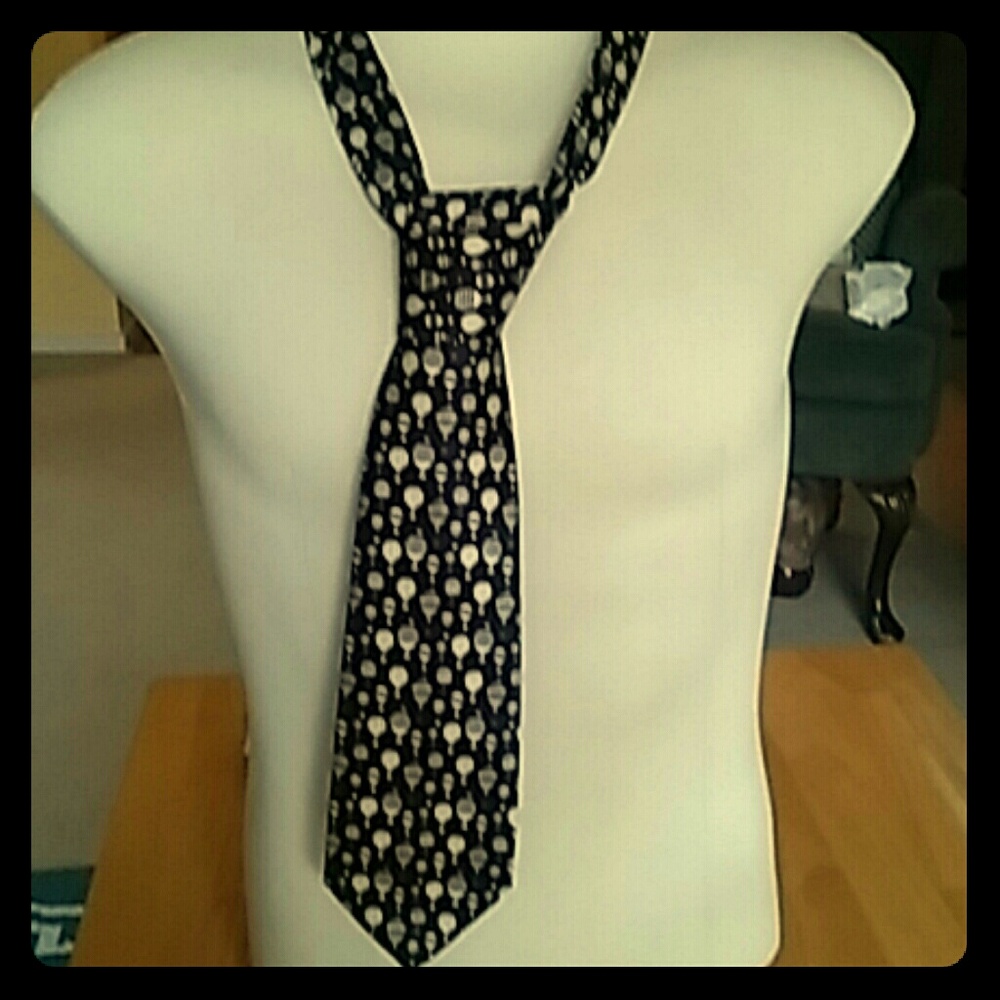 Rene Chagal silk hot air balloon tie