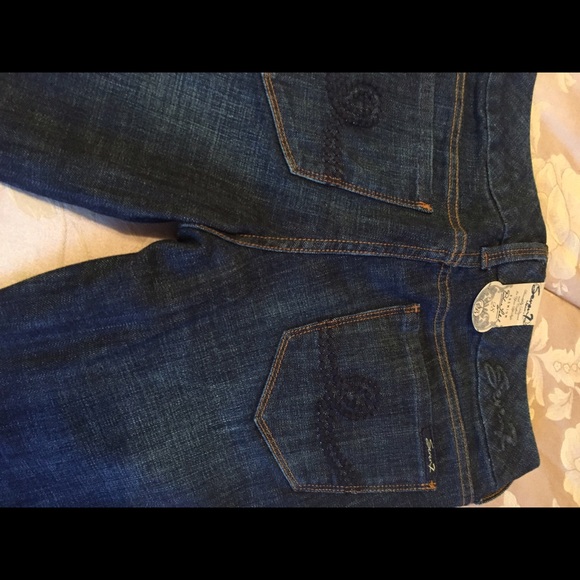 🎉🎊SALE🎊Seven 7 bootcut jean NEW dark blue sz28 - Picture 4 of 4