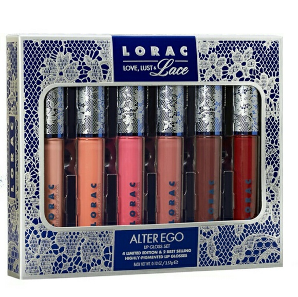 Lorac Other - Lorac Lace Full Size  Lip Gloss 6 Pieces Set