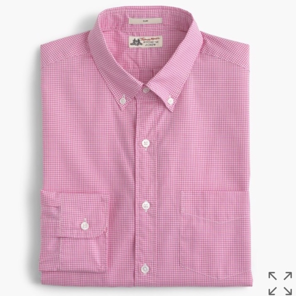 Men's slim fit J Crew long sleeve button down