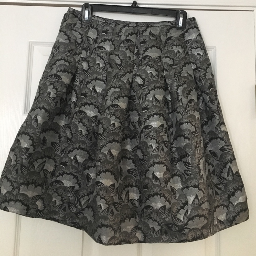 A-line Shimmering Grey Skirt