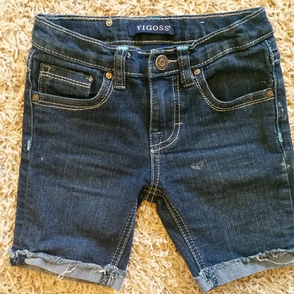 Capri jean shorts