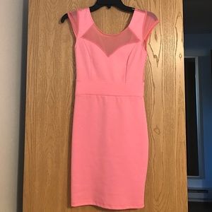 Pink body con dress from Lulu's