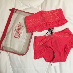 DKNY infant swim suit