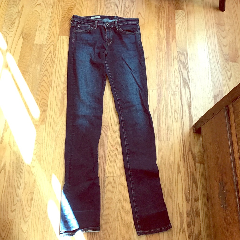 AG Jeans Harper size 27, dark wash w/ light fading