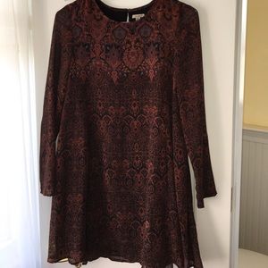 Long sleeve dark sexy dress from UO ecote