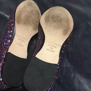 kate spade Shoes - Kate Spade glitter loafers like new! kate spade Shoes - Kate Spade glitter loafers like new!