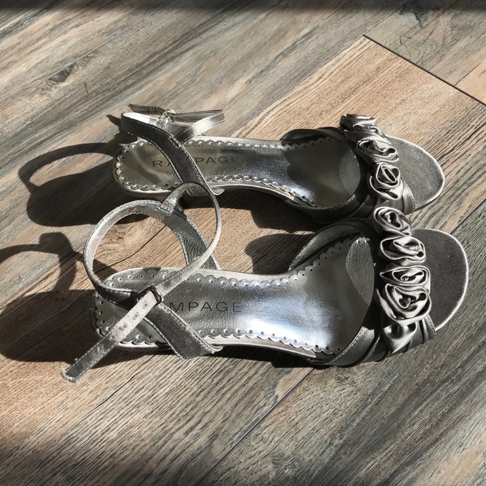 Silver shoes