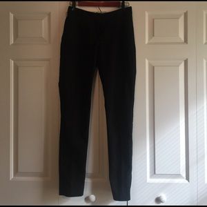 Black skinny leg dress pants