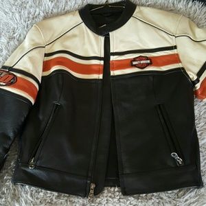 Leather Harley Davidson riding jacket