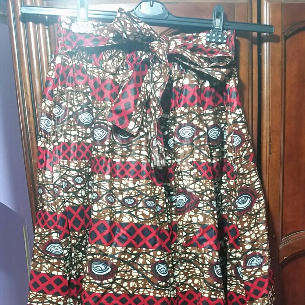 African  print Full skirt